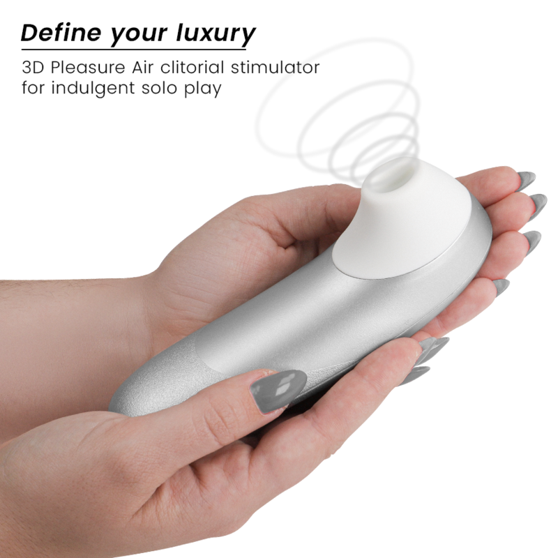 WOMANIZER - PRO VIBRANT KLITORALSTIMULATOR SILBERGRAU – Bild 3