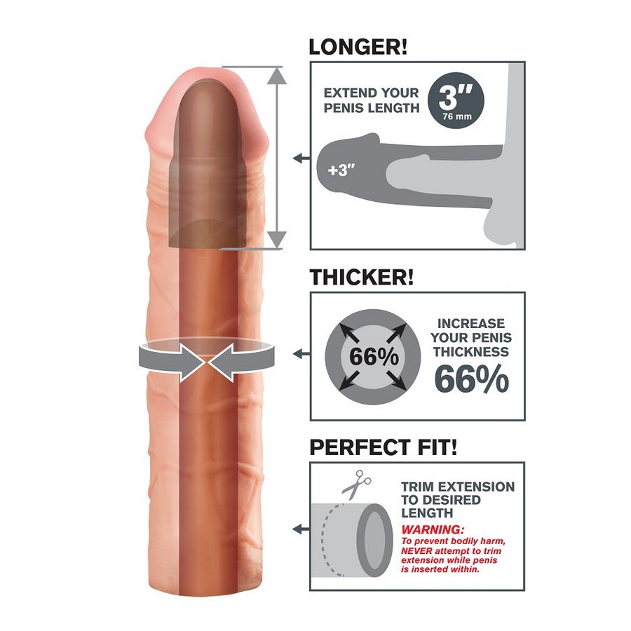 FANTASY X- TENSIONS - MEGA 3 EXTENSION FLESH – Bild 3