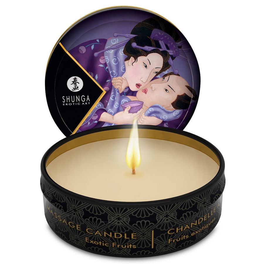 SHUNGA - MINI CARESS BY CANDLELIGHT DISPLAY MASSAGEKERZEN 24 EINHEITEN – Bild 5