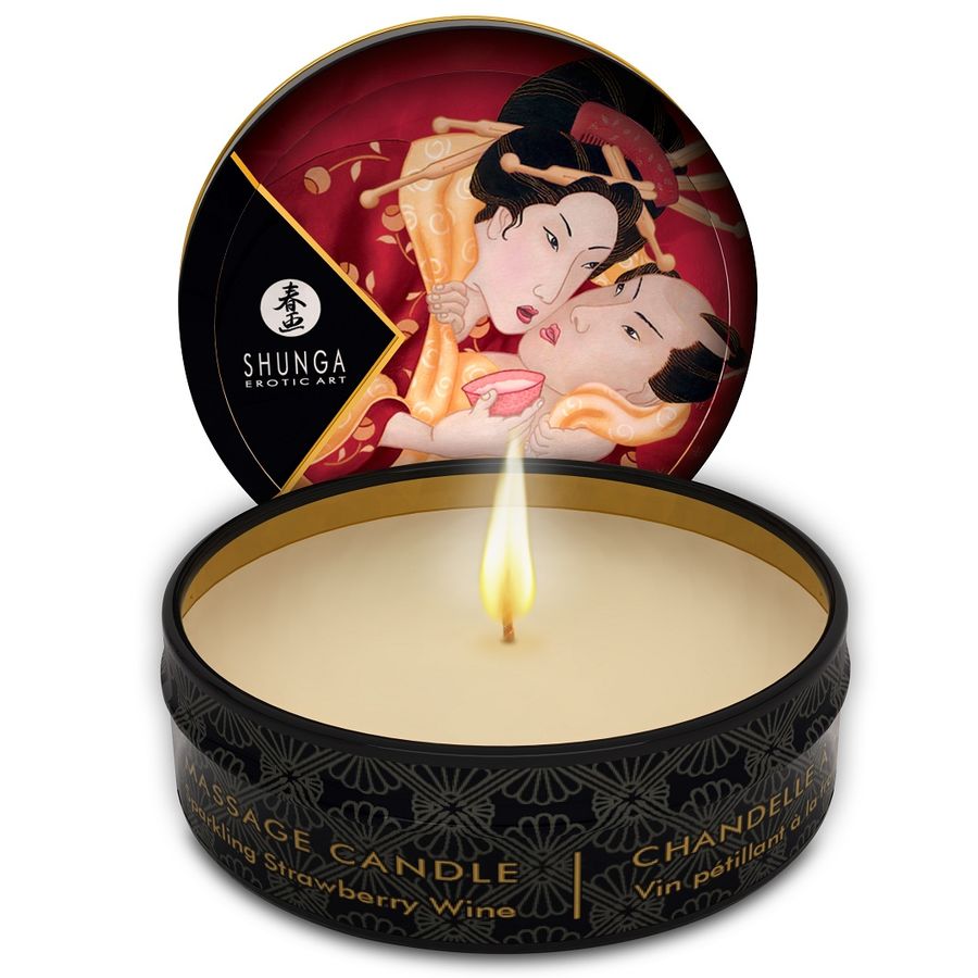 SHUNGA - MINI CARESS BY CANDLELIGHT DISPLAY MASSAGEKERZEN 24 EINHEITEN – Bild 4
