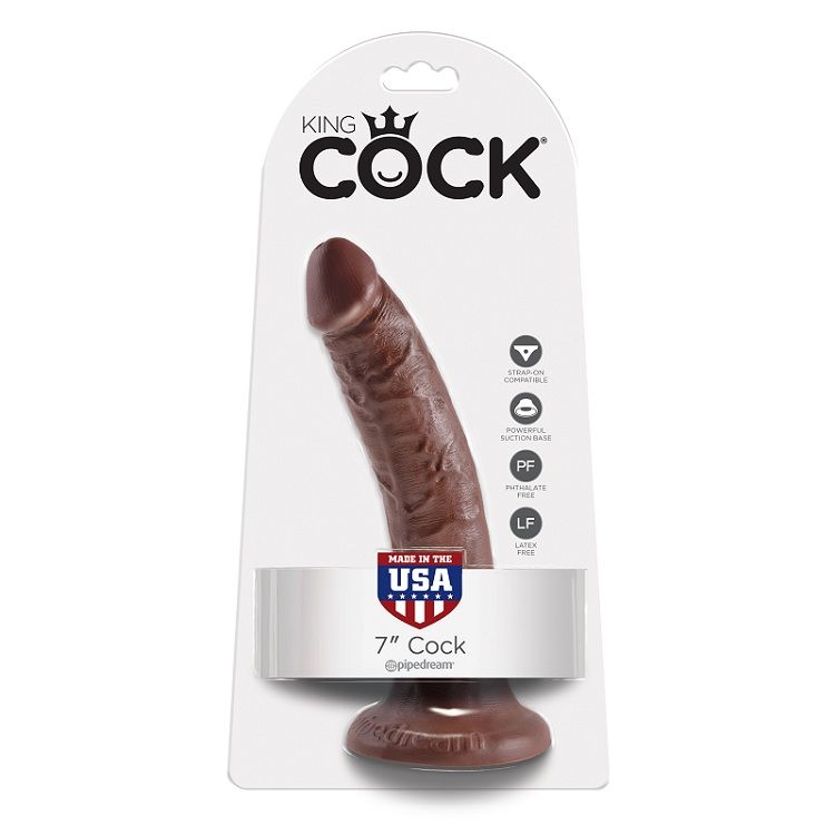 KING COCK - 7 DILDO SCHOKOLADE 17.8 CM – Bild 5