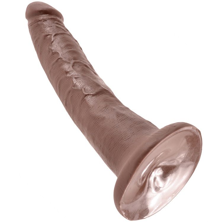 KING COCK - 7 DILDO SCHOKOLADE 17.8 CM – Bild 2
