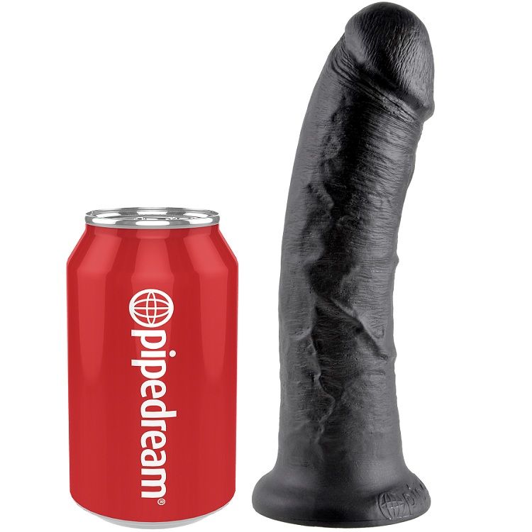 KING COCK - 8 DILDO SCHWARZ 20.3 CM – Bild 3