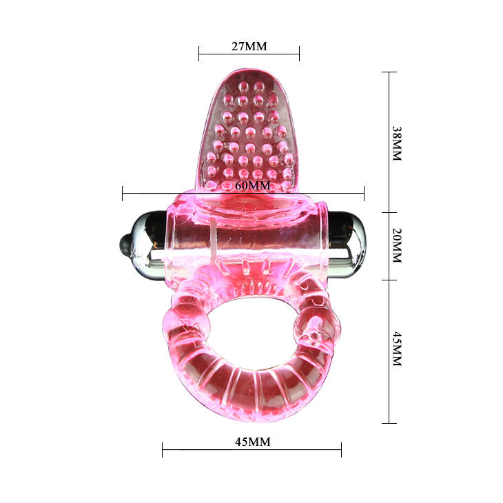 BAILE - SWEET ABS 10 RHYTHMS RING ROSA VIBRATOR PENISRING – Bild 4