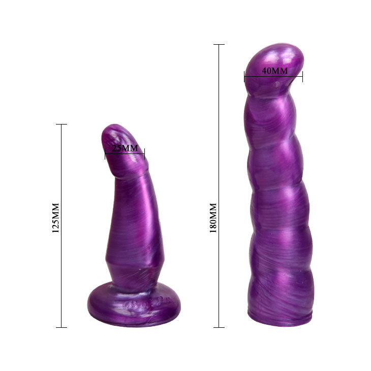 BAILE - WEIBLICHES ANAL UND VAGINALGESCHIRR FLIEDER G-PUNKT 17 CM – Bild 6