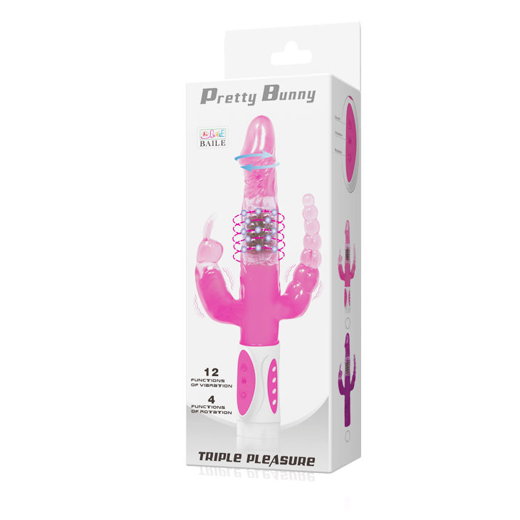 BAILE - PRETTY BUNNY DREIFACHER VIBRATOR ROTATOR – Bild 7