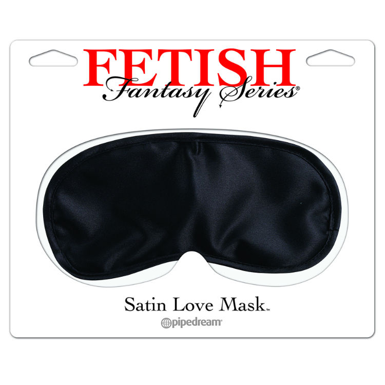 FETISH FANTASY SERIES - SATIN LOVE MASKE SCHWARZ – Bild 2