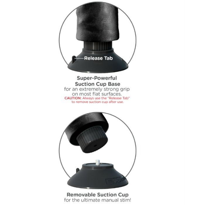 KING COCK - VIBRIERENDER DILDO MIT HODEN 23 CM SCHWARZ – Bild 2