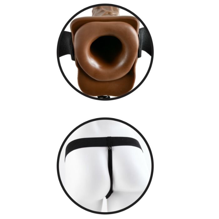 FETISH FANTASY SERIES - 7 HOHLER STRAP-ON MIT BLLEN – Bild 4