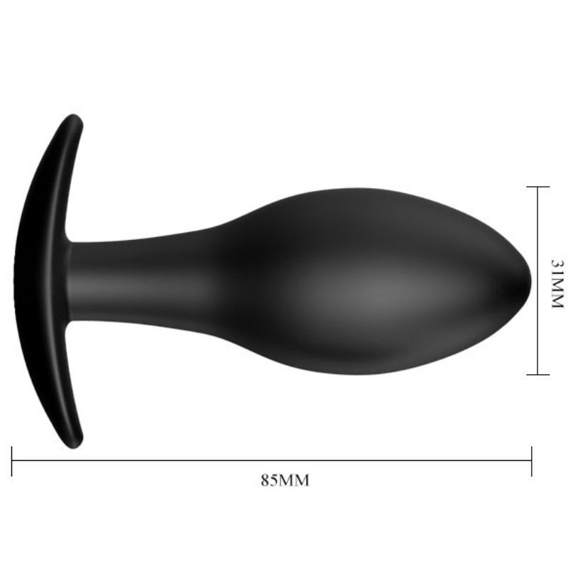 PRETTY LOVE - ANAL PLUG SILIKONANKER 8.5 CM SCHWARZ – Bild 5