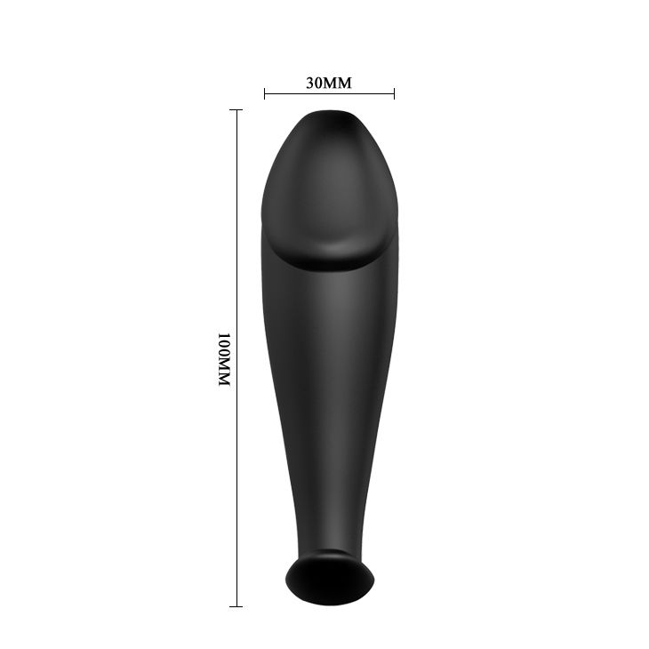 PRETTY LOVE - SILIKON ANAL PLUG PENIS FORM UND 12 VIBRATIONSMODI SCHWARZ – Bild 4
