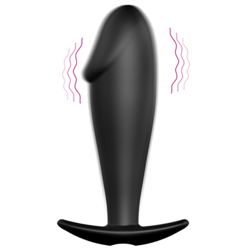 PRETTY LOVE - SILIKON ANAL PLUG PENIS FORM UND 12 VIBRATIONSMODI SCHWARZ – Bild 9