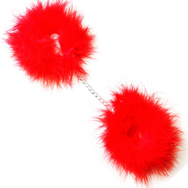 SECRETPLAY - ROTE MARABOU-HANDSCHELLEN – Bild 4