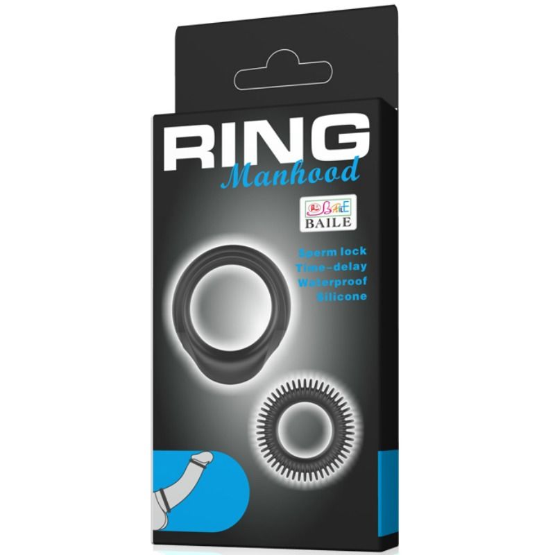 BAILE - KIT 2 SILIKONRINGE RING MANHOOD – Bild 5