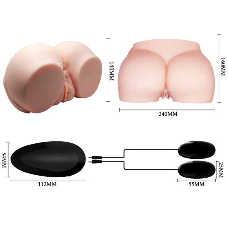 CRAZY BULL - REALISTISCHE VAGINA UND ANUS MIT VIBRATION – Bild 5