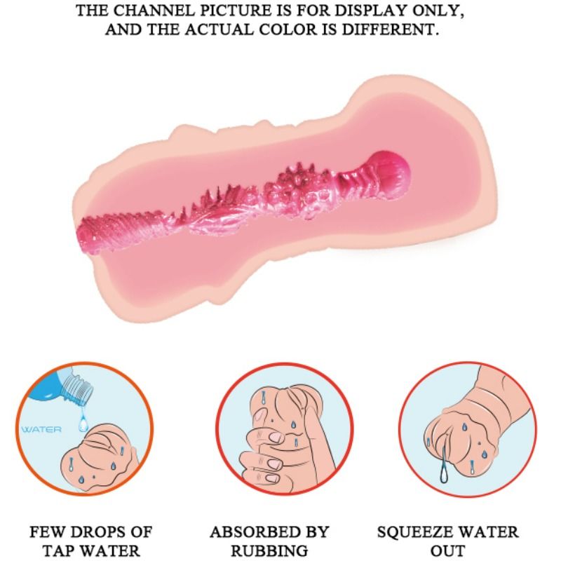 CRAZY BULL - WATER SKIN VAGINA MASTURBADOR MIT VIBRIERENDEN KUGELN – Bild 3