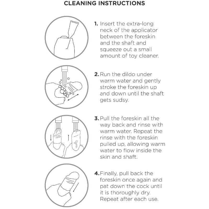 KING COCK - REALISTISCHER DILDO UNGESCHNITTENES FLEISCH 23 CM – Bild 3