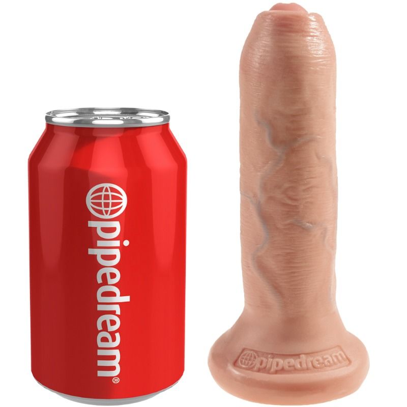 KING COCK - REALISTISCHER DILDO UNGESCHNITTENES FLEISCH 15 CM – Bild 3