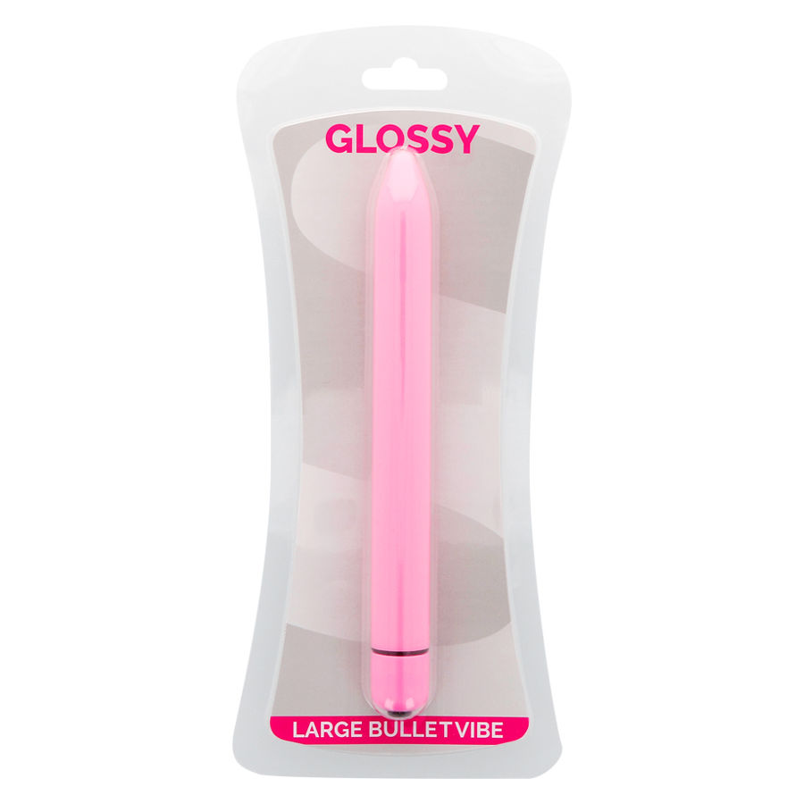 GLOSSY - SLIM VIBRADOR ROSA – Bild 2