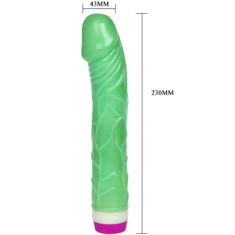 BAILE - WAVES OF PLEASURE VIBRADOR 23 CM VERDE – Bild 7