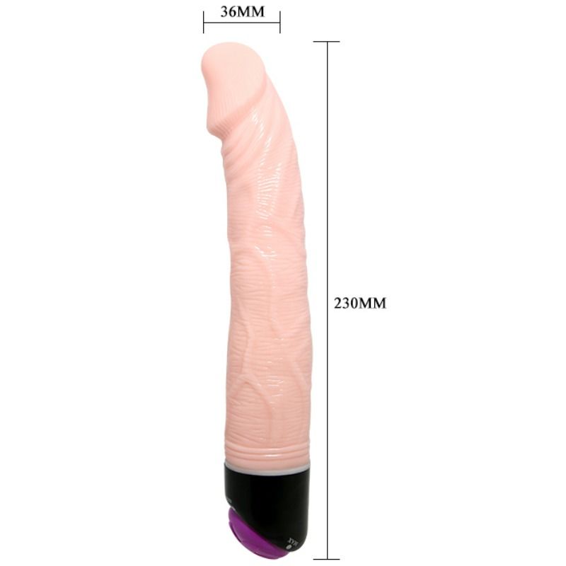 BAILE - ADOUR CLUB VIBRADOR REALÍSTICO 23 CM NATURAL – Bild 3