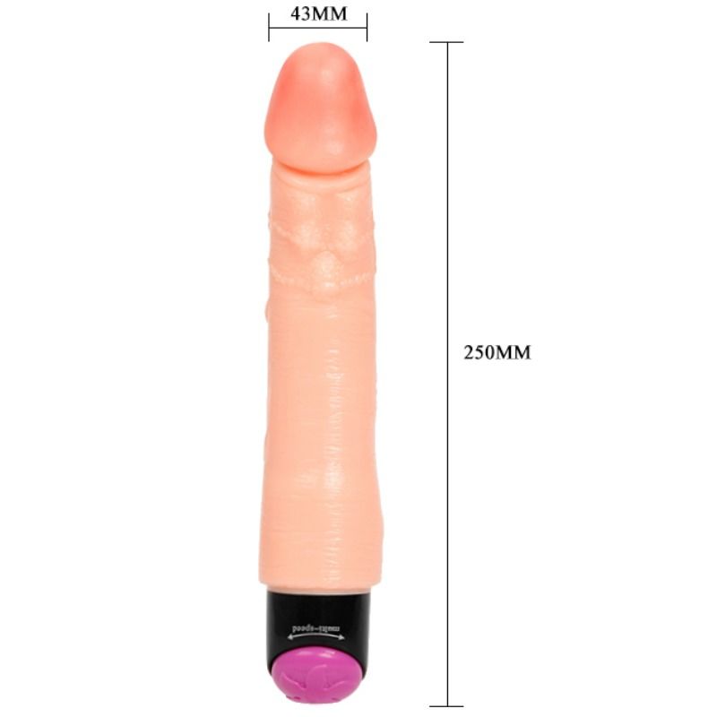 BAILE - VIBRADOR REALÍSTICO FLEXIBLE 25 CM – Bild 6