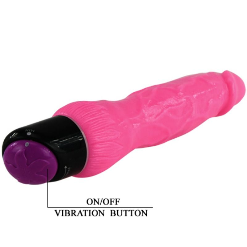 BAILE - COLORFUL SEX VIBRADOR REALÍSTICO ROSA 24 CM – Bild 6