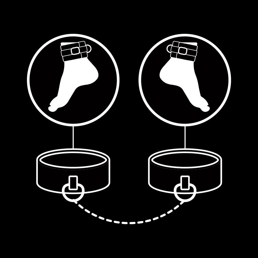 FETISH SUBMISSIVE - ESPOSAS TOBILLOS CUERO VEGANO CON FORRO DE NEOPRENO – Bild 3