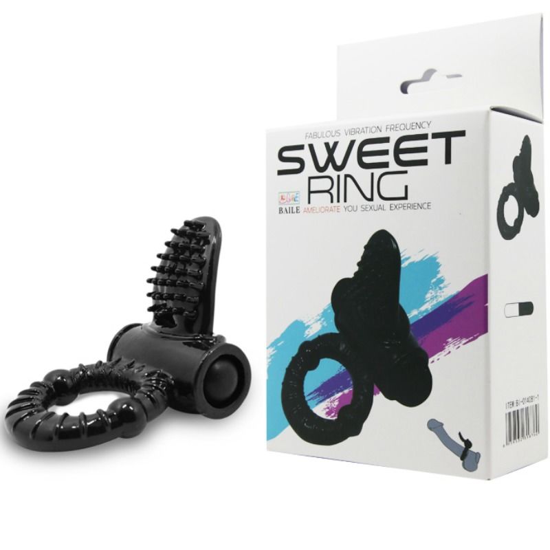 BAILE - SWEET RING ANILLO VIBRADOR CON RABBIT TEXTURADO – Bild 3