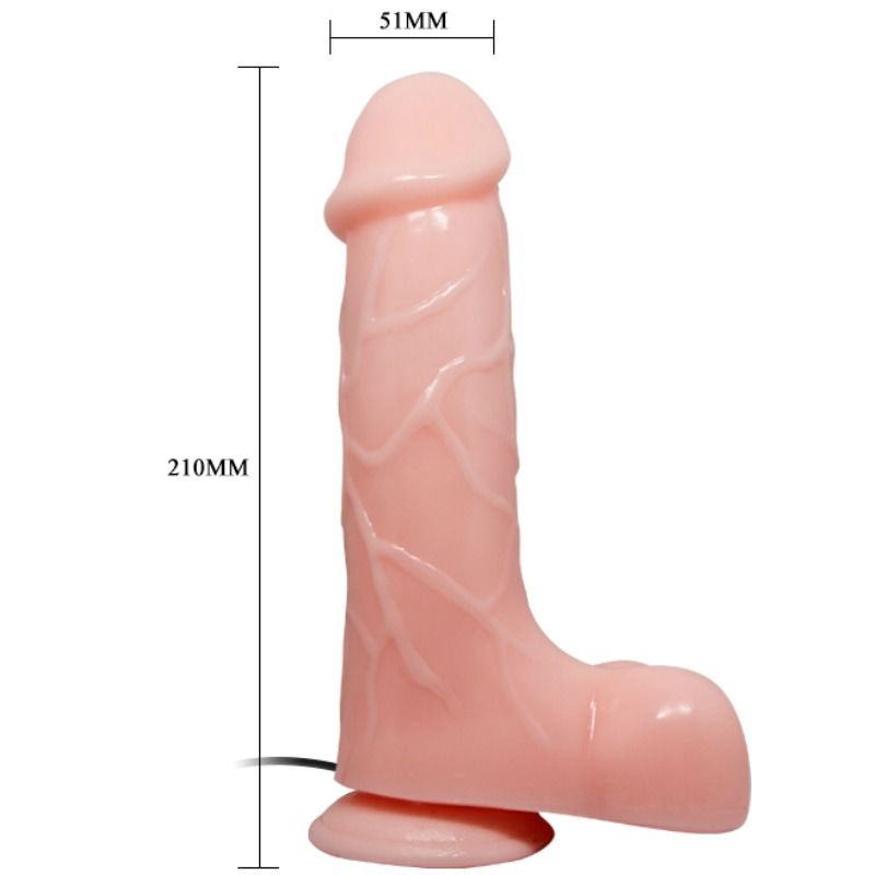 BAILE - VIBRADOR REALÍSTICO BÁRBARA NATURAL 21 CM – Bild 3