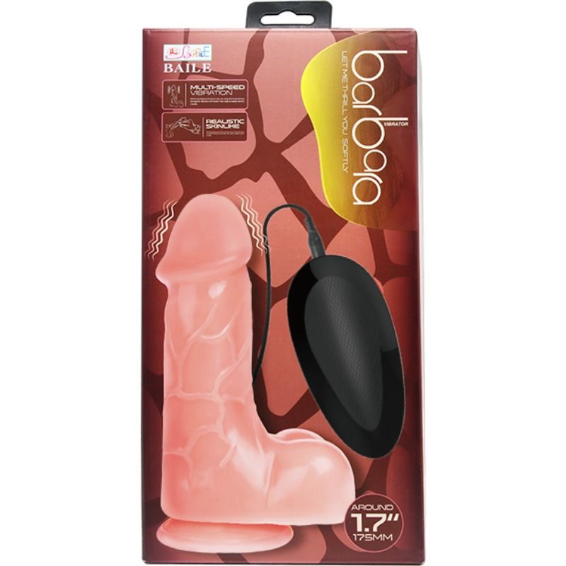 BAILE - VIBRADOR REALÍSTICO BÁRBARA NATURAL 22 CM – Bild 4