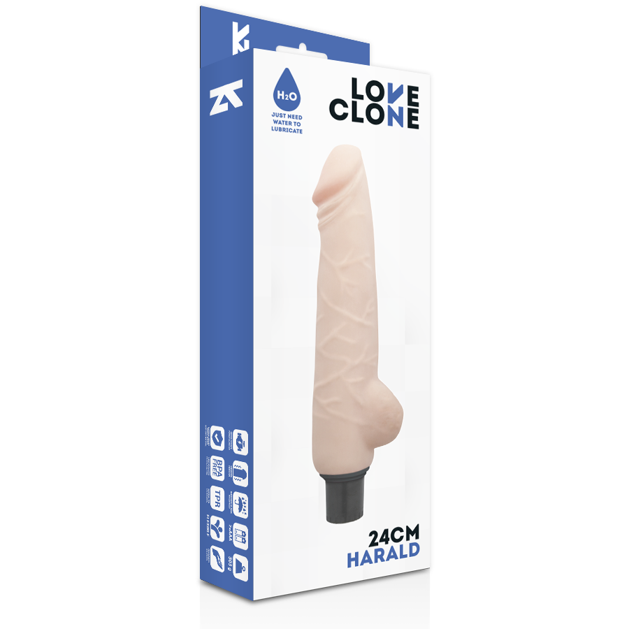 LOVECLONE - HARALD VIBRADOR REALÍSTICO SELF LUBRICATION 24 CM -O- 4 CM – Bild 2