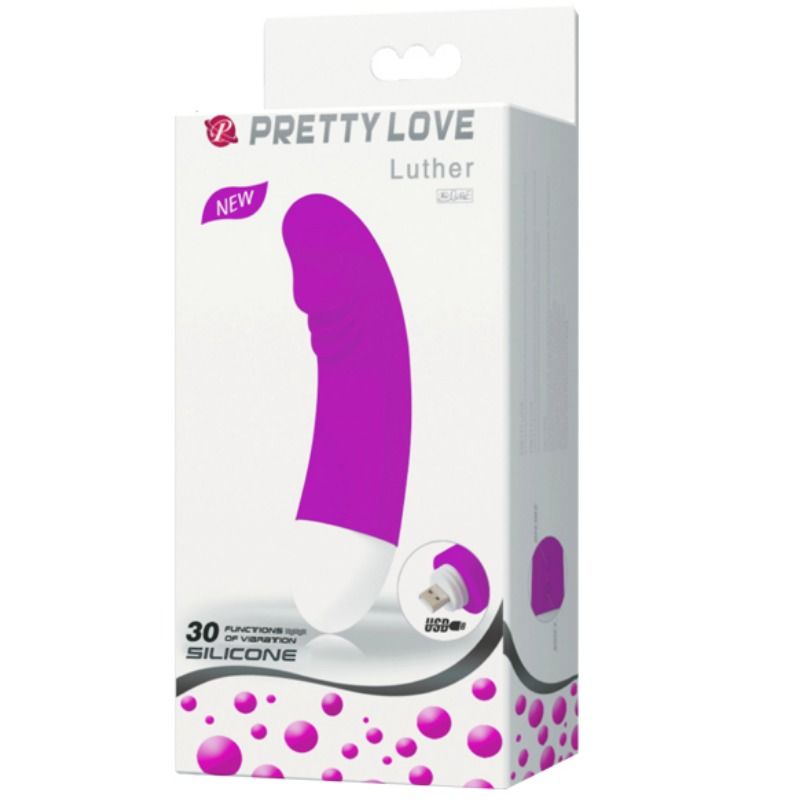 PRETTY LOVE - LUTHER MINI VIBRADOR 30 MODOS VIBRACIÓN – Bild 8