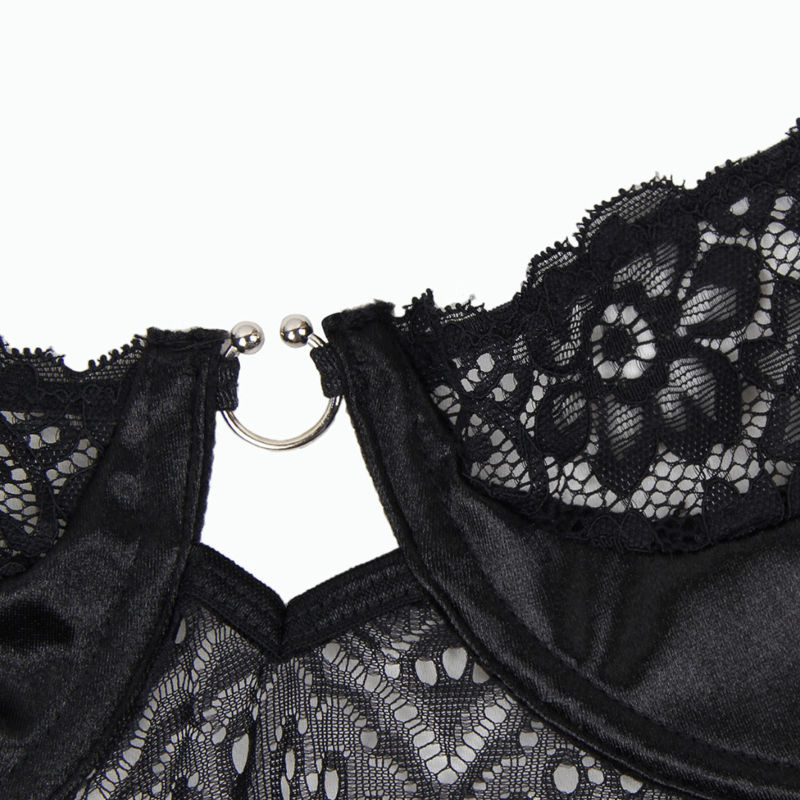 SUBBLIME - CORSET Y CINTURON NEGRO S/M – Bild 5