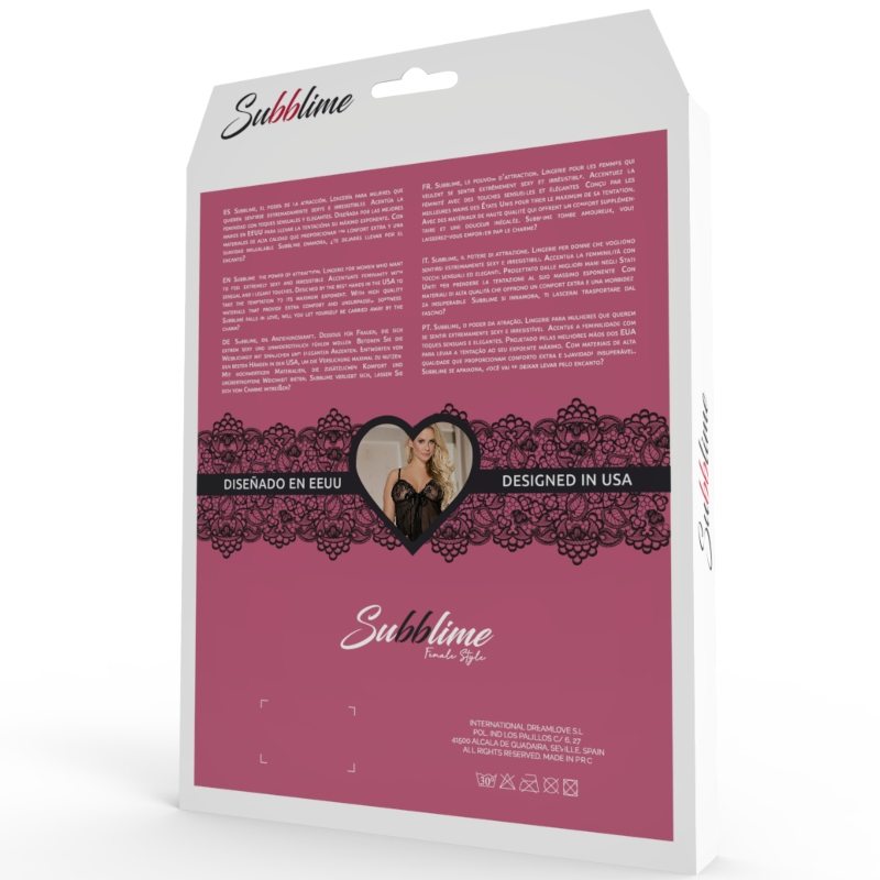 SUBBLIME - CORSET Y CINTURON NEGRO S/M – Bild 7