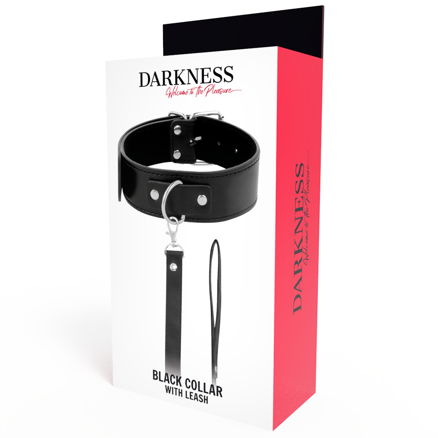 DARKNESS - COLLAR DE POSTURA CON CADENA LEATHER – Bild 3
