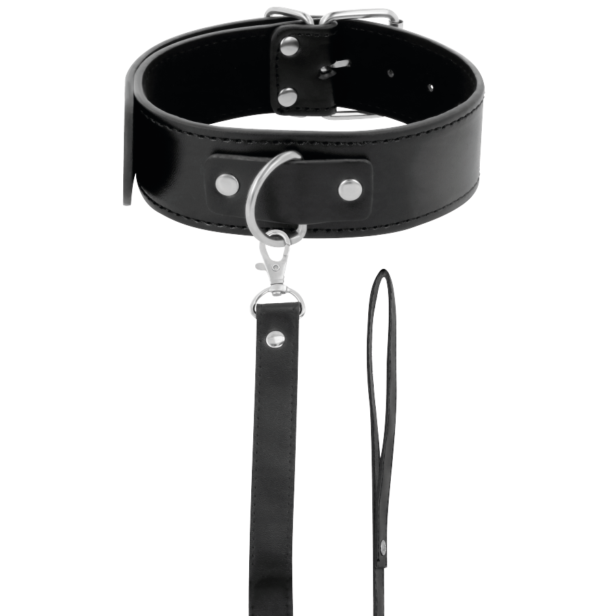 DARKNESS - COLLAR DE POSTURA CON CADENA LEATHER – Bild 6