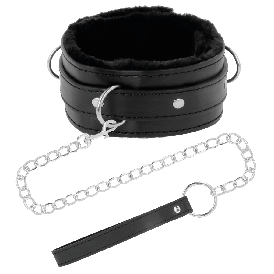 DARKNESS - COLLAR CONFORTABLE DE POSTURA CON CADENA LEATHER – Bild 5