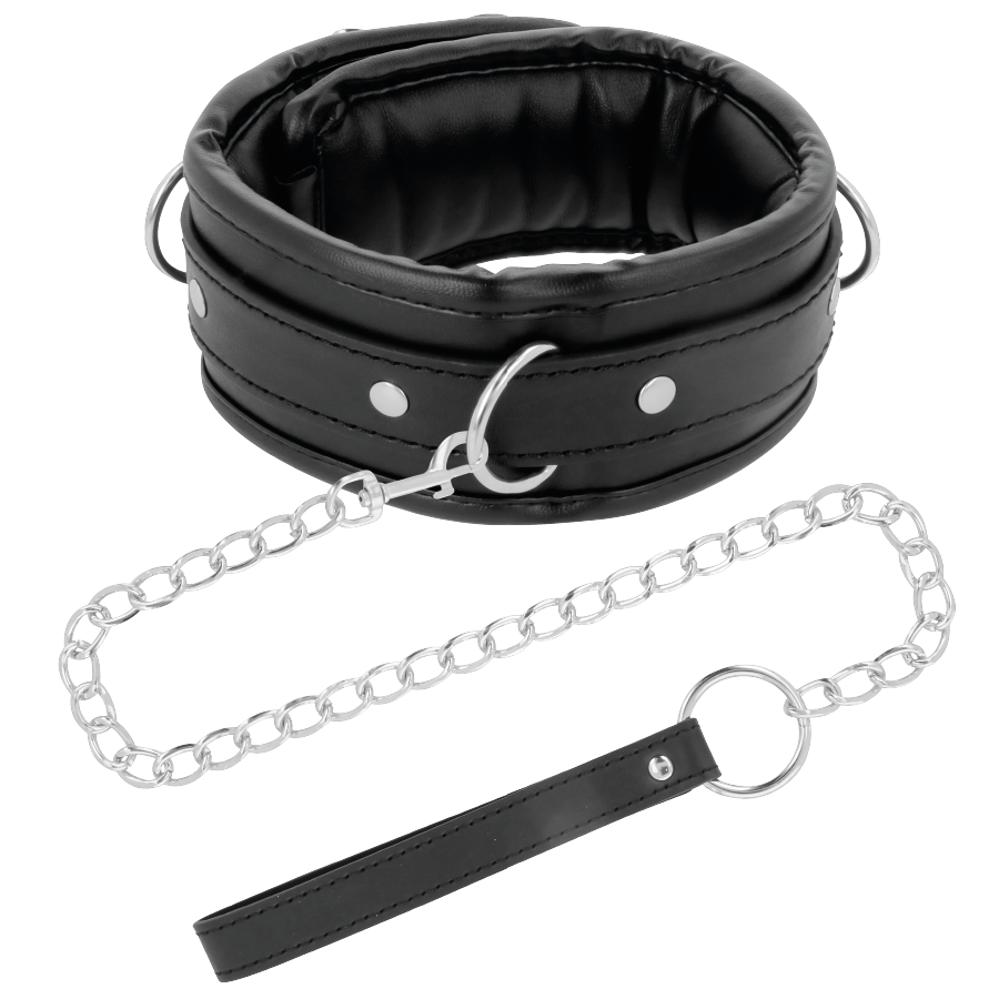 DARKNESS - COLLAR CON CADENA SOFT LEATHER – Bild 2