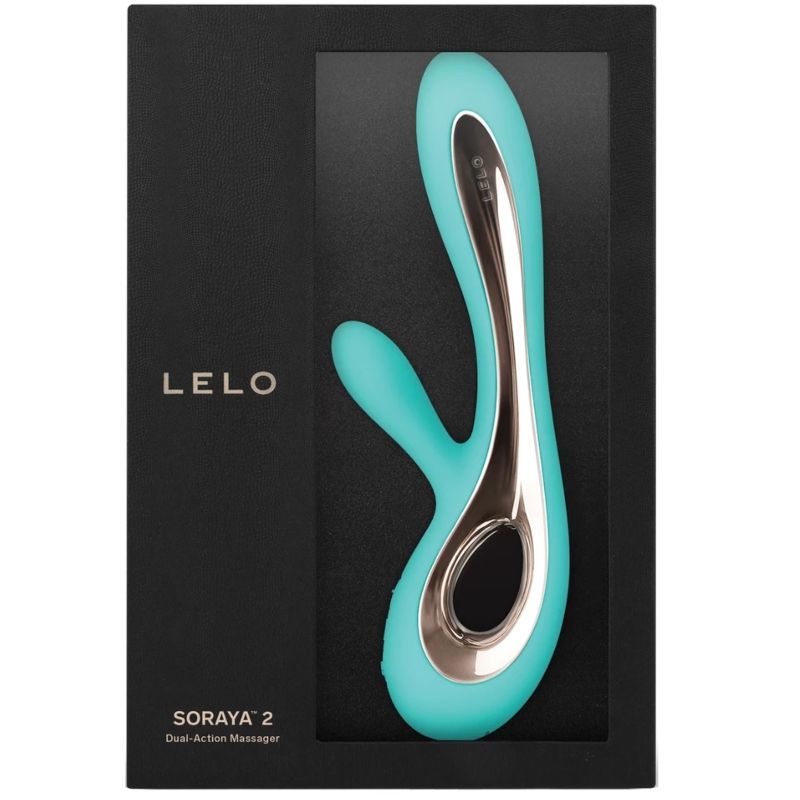 LELO - SORAYA 2 VIBRADOR RABBIT VERDE AGUA – Bild 3