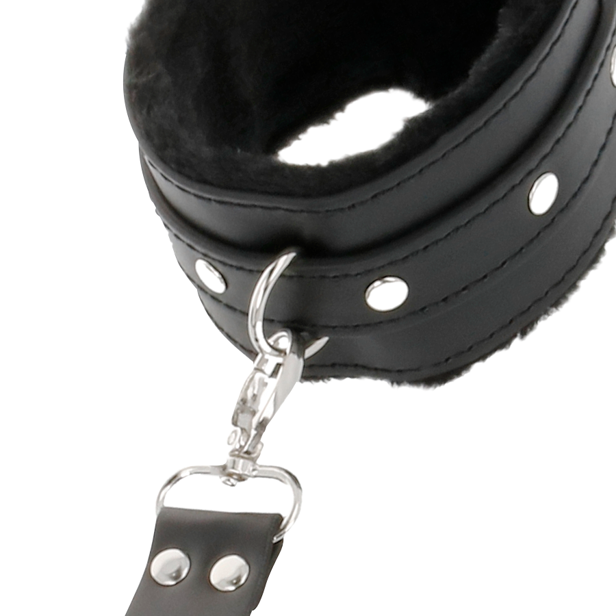 DARKNESS - LEDERHANDSCHELLEN FÜR FÜSSE UND HÄNDE SCHWARZ – Bild 6