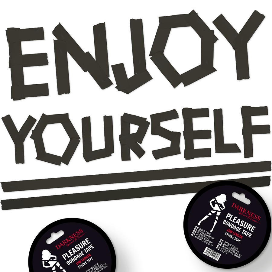 DARKNESS - CINTA PARA BONDAGE NEGRO ADHESIVA 15M – Bild 2