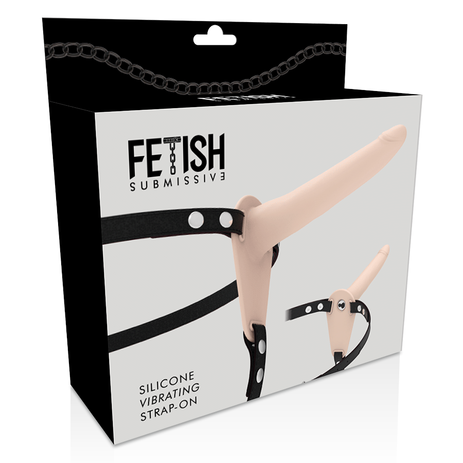FETISH SUBMISSIVE HARNESS - VIBRADOR SILICONA FLESH 15 CM – Bild 6