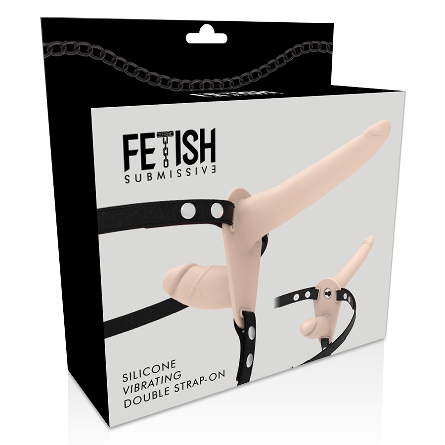 FETISH SUBMISSIVE HARNESS - DOBLE PENETRACIÓN VIBRADOR FLESH UP – Bild 4