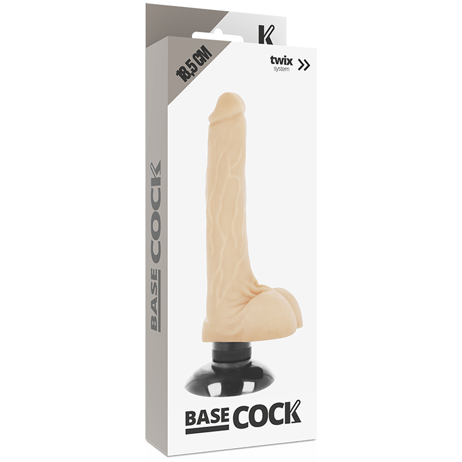 BASECOCK - REALISTISCHER VIBRATOR 2-1 NATÜRLICH 18,5 CM – Bild 6
