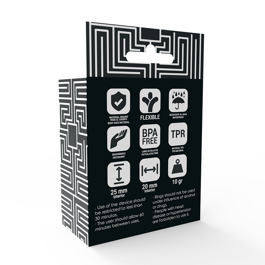 ADDICTED TOYS - SET 3 ANILLOS PENE NEGRO – Bild 3