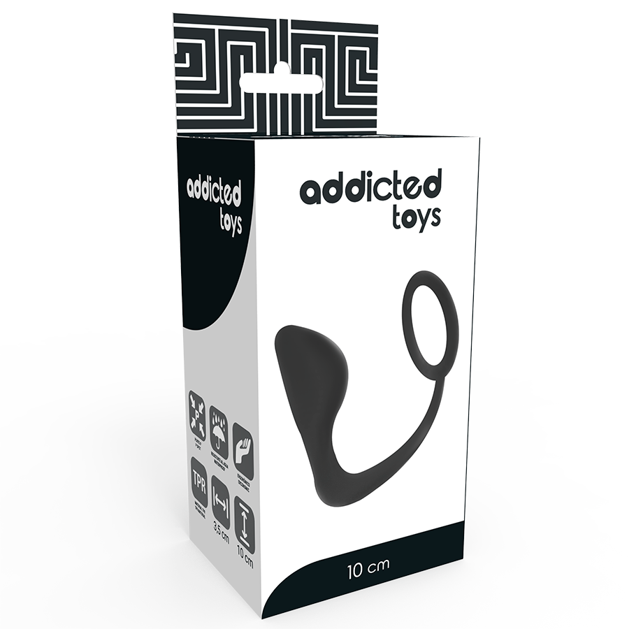 ADDICTED TOYS - PLUG ANAL CON ANILLO PENE NEGRO – Bild 4