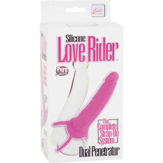 CALEXOTICS - DUAL PENETRATOR DILDO CON ARNÉS ROSA – Bild 2