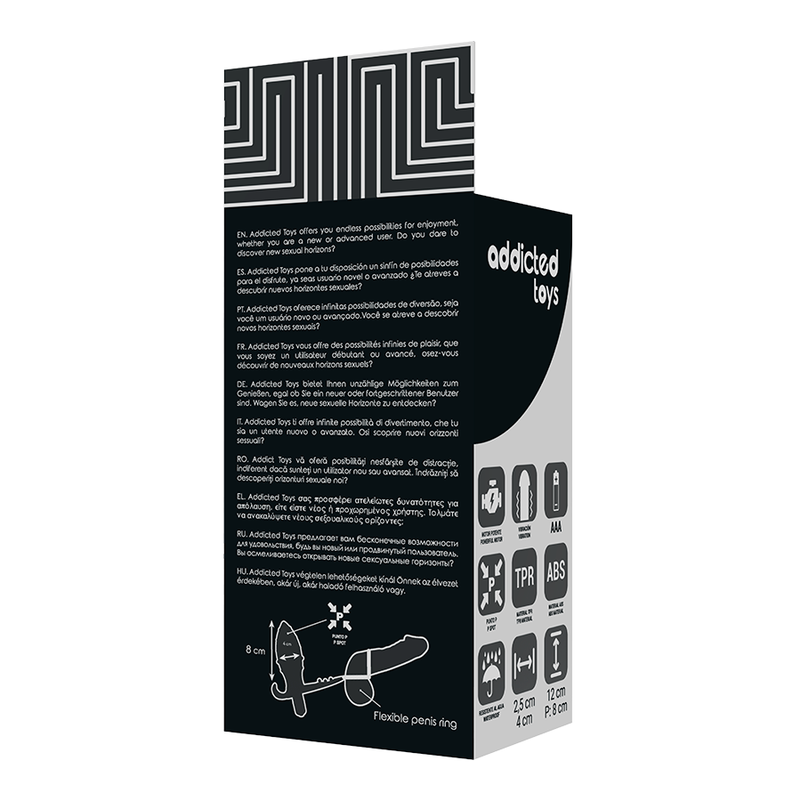 ADDICTED TOYS - PLUG ANAL CON ANILLA DOBLE NEGRO – Bild 5