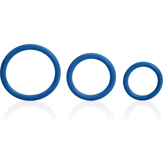 CALEXOTICS - SET TRES ANILLAS AZUL ERECCIÓN – Bild 2